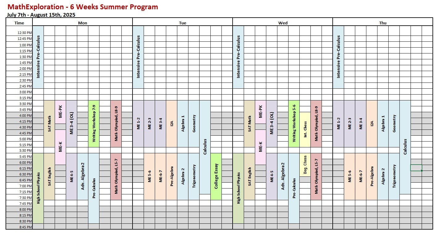 Summer Schedule 2025_v4